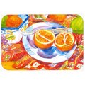 Carolines Treasures Carolines Treasures 6035LCB 15 x 12 in. Florida Oranges Sliced for breakfast Glass Cutting Board; Large 6035LCB